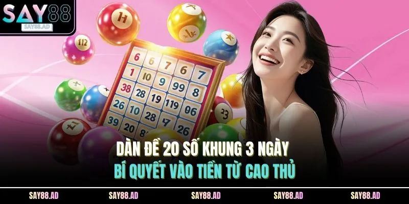 Dàn Đề 20 Số Khung 3 Ngày | Bí Quyết Vào Tiền Từ Cao Thủ