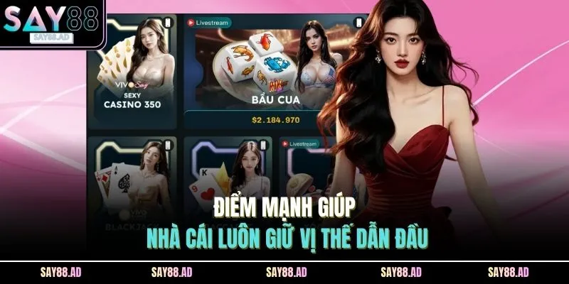 Giới Thiệu 2 Điểm mạnh giúp nhà cái luôn giữ vị thế dẫn đầu